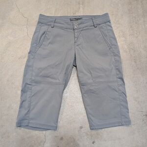 Prana Bliss Knicker Crop Pants Capri Gray Women's 4